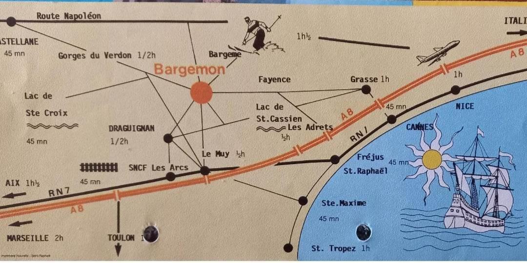 Apartmán Entre Mer & Verdon Bargemon Exteriér fotografie